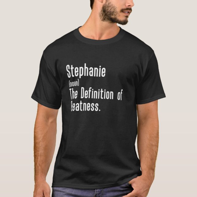 Personalizado para Stephanie - Camiseta Divertida  (Anverso)
