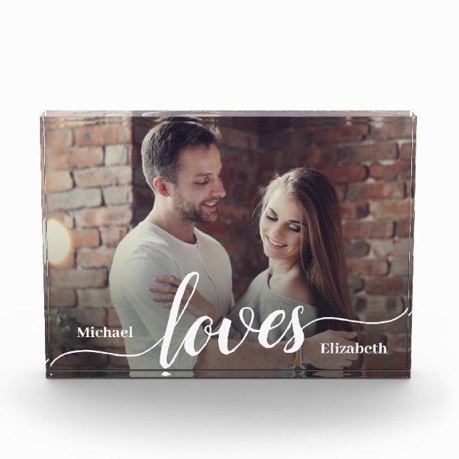 Personalizado Parejas Foto guión de amor (Anverso)