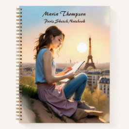 Personalizado Paris Sketch Viajes Diario Diario de