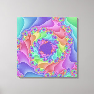 Personalizado Pastel Arte de tela de espiral arcoi