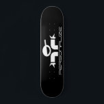 Personalizado patinador tipo logo diseño patineta<br><div class="desc">Personalizado patinador tipo logo diseño tablón de patinaje. Diseño de tablero Guay de madera para niños y chicas. Divertida idea de regalo de cumpleaños para los niños. Personaliza con tu propio nombre único, citas divertidas o cartas monográficas. Increíble idea de regalo de cumpleaños para el hijo del patinador, nieto, sobrino,...</div>