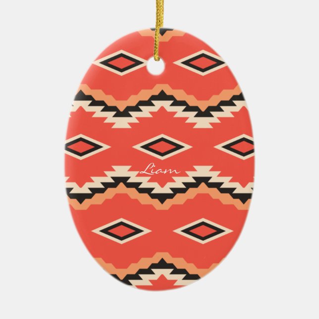 Personalizado Patrón Tribal Nativo Decoraciones de (Frente)