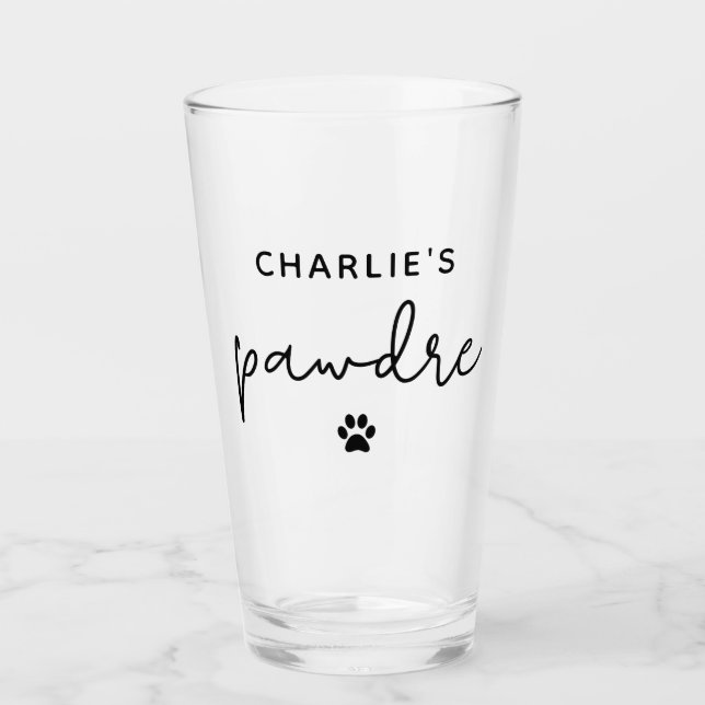 Personalizado Pawdre Typography Dog Dad New Dog (Anverso)