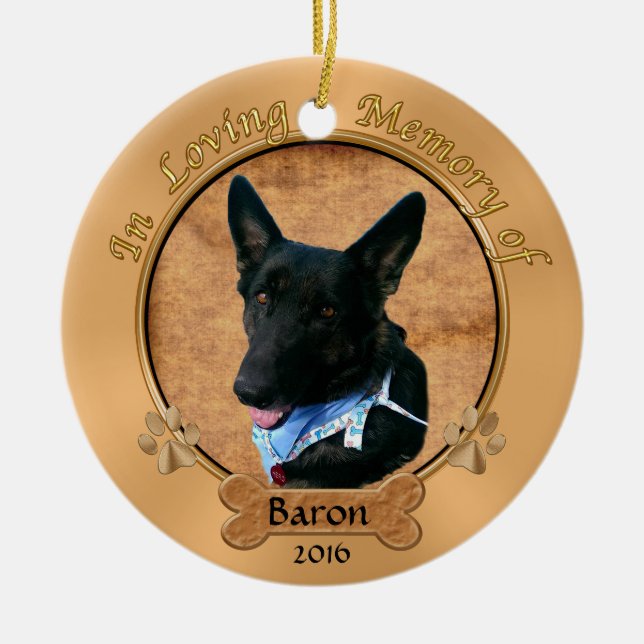 Personalizado pedido en el ornamento cariñoso del (Frente)
