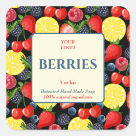 Personalizado Pegatina de negocios para jabón hech