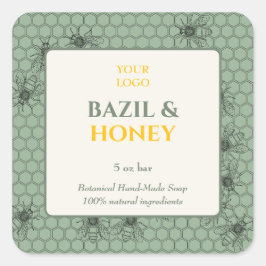 Personalizado Pegatina de negocios para jabón hech