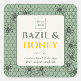 Personalizado Pegatina de negocios para jabón hech