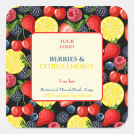 Personalizado Pegatina de negocios para jabón hech