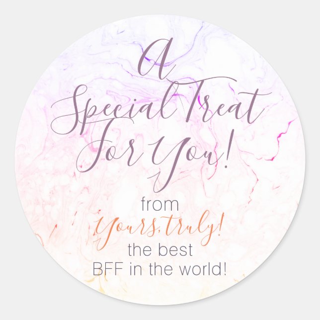 Personalizado Pegatina de orugas de mármol arcoiri (Anverso)