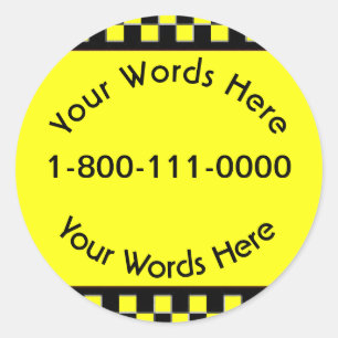 Personalizado Pegatina de Taxi Company