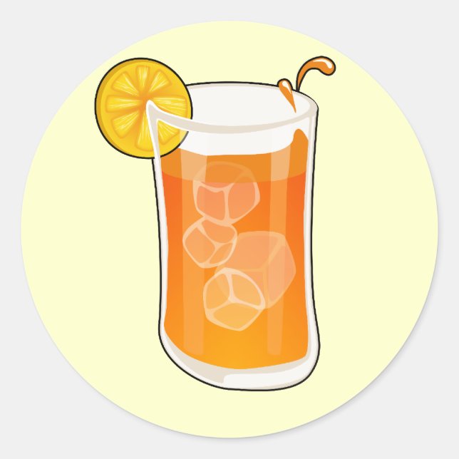 Personalizado Pegatina de té helado (Anverso)