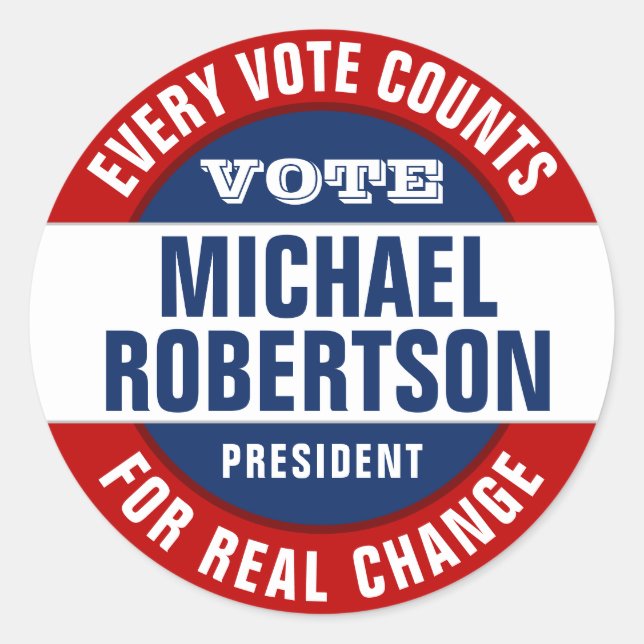 Personalizado Pegatina de voto (Anverso)