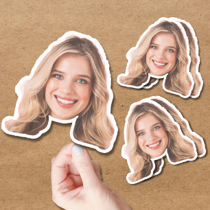 Personalizado Pegatina Etiqueta de cara y fotogr