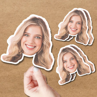 Personalizado Pegatina | Etiqueta de cara y fotogr