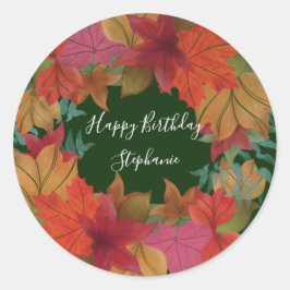 Personalizado pegatina Feliz Cumpleaños