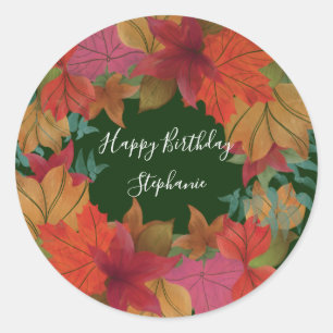 Personalizado pegatina Feliz Cumpleaños