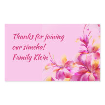 Personalizado Pegatina Floral Para Paquetes De Hos