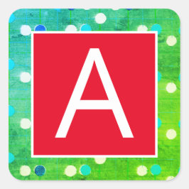 PERSONALIZADO PEGATINA INICIAL PARA ENVELOPE O NAV