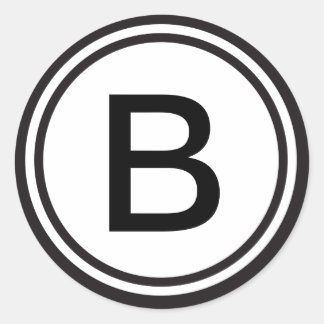 Personalizado pegatina monogramado inicial