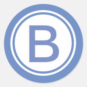 Personalizado pegatina monogramado inicial