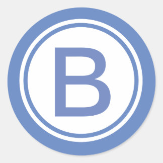 Personalizado pegatina monogramado inicial
