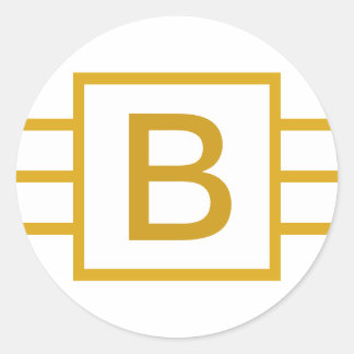 Personalizado pegatina monogramado inicial