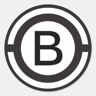 Personalizado pegatina monogramado inicial