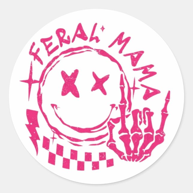 personalizado Pegatina redondo (Anverso)