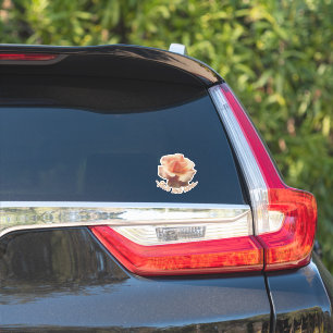 Personalizado Pegatina Rosa Peach Boda Decal