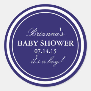 Personalizado Pegatinas de Baby Shower de la Mar