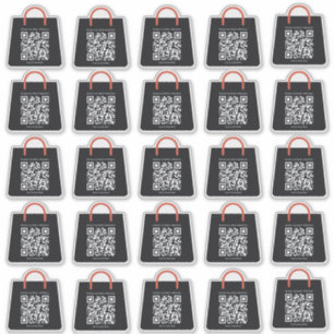 Personalizado Pegatinas de compra de código QR pro