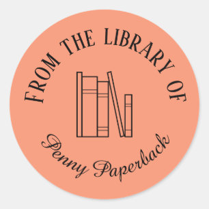 Personalizado Pegatinas de la placa de librería Tu