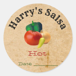 Personalizado Pegatinas de salsa casera
