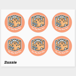 Personalizado Pegatinas frágiles para pequeñas emp