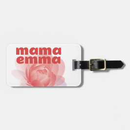 Personalizado Peony Lumaletas Etiqueta Mama Travel