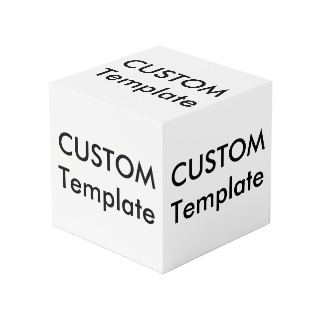 Personalizado Pequeño cubo fotográfico de 4" x 4" (Angulo Anverso)