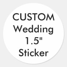Personalizado Pequeño Pegatina redondo de 1,5"