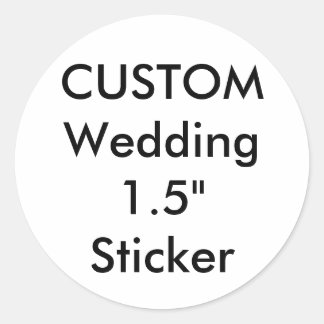 Personalizado Pequeño Pegatina redondo de 1,5"