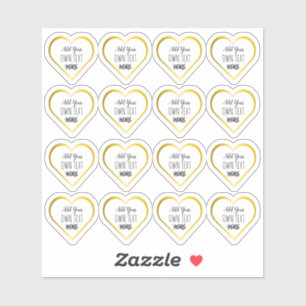 Personalizado Pequeños Pegatinas Claros Del Corazó
