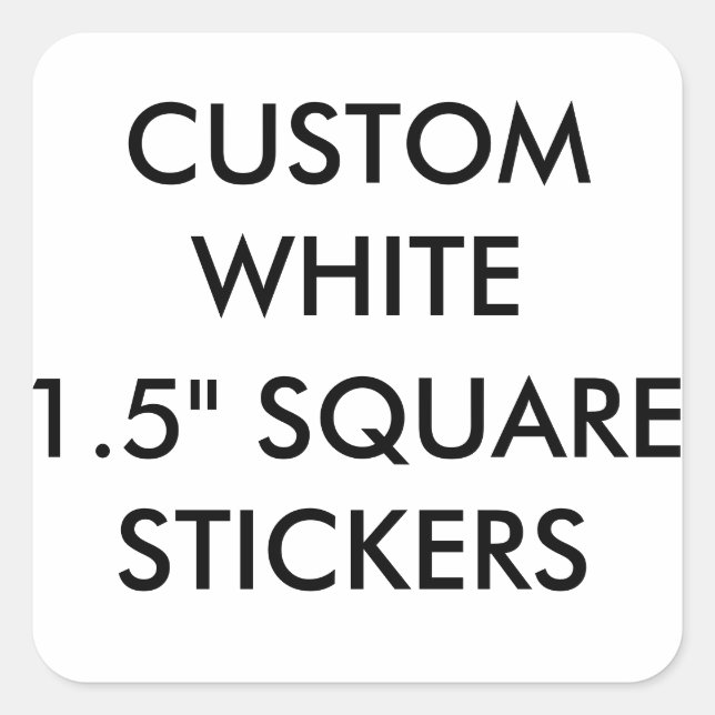 Personalizado Pequeños Pegatinas cuadrados de 1,5" (Anverso)