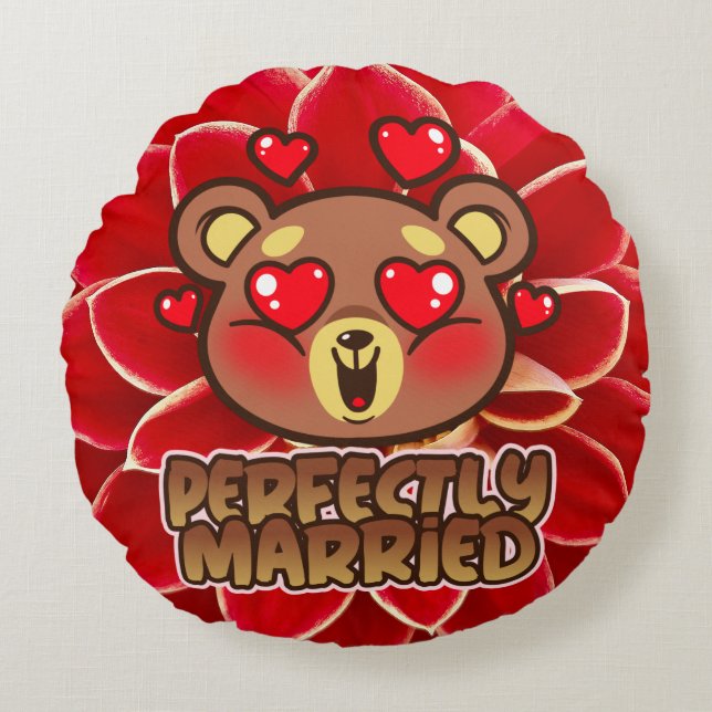 Personalizado perfectamente casada con almohada re (Anverso)