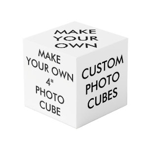 Personalizado personalizado 4" grande cubo de la