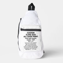 Personalizado personalizado en toda la bolsa de pa