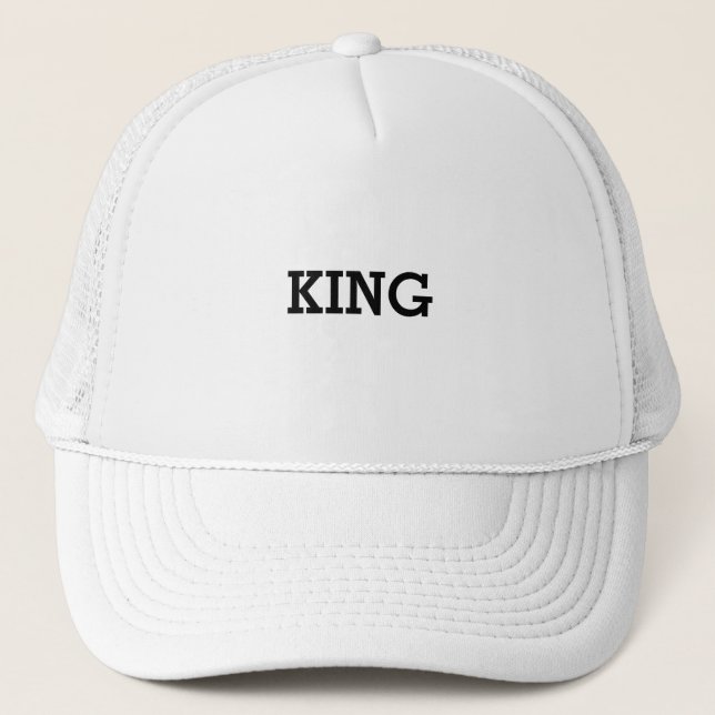 Personalizado personalizado King Textos Sombreros  (Anverso)