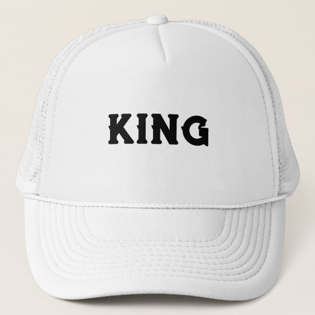 Personalizado personalizado King Textos Sombreros  (Anverso)