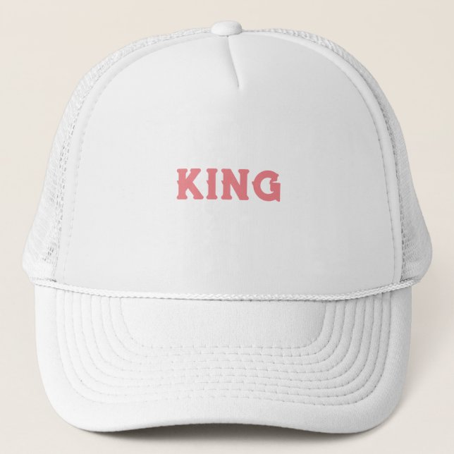 Personalizado personalizado King Textos Sombreros  (Anverso)
