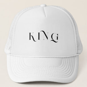 Personalizado personalizado King Textos Sombreros