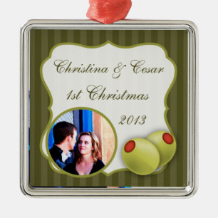 Personalizado personalizado ornamento Martini Oliv