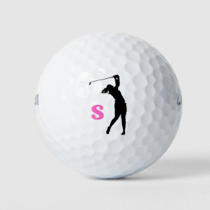 Personalizado personalizado rosa Monograma Bolas d
