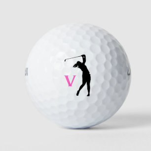 Personalizado personalizado rosa Monograma Bolas d